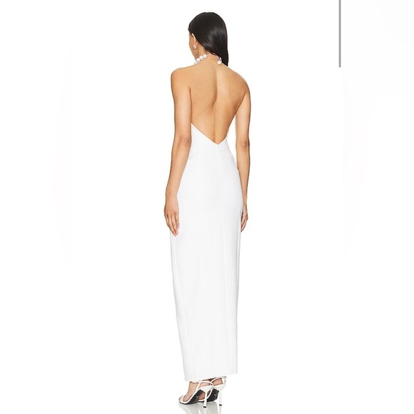 Lovers and Friends Nieve Maxi Dress Gown  in White size S - Picture 3 of 8